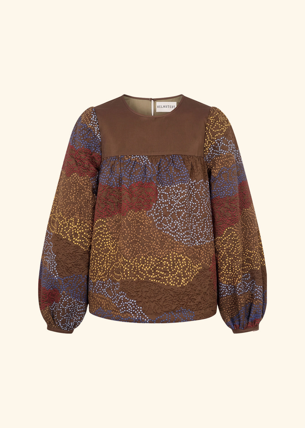 Helmstedt ELENA BLOUSE - BROWN DUNE Blouses Tiramisu