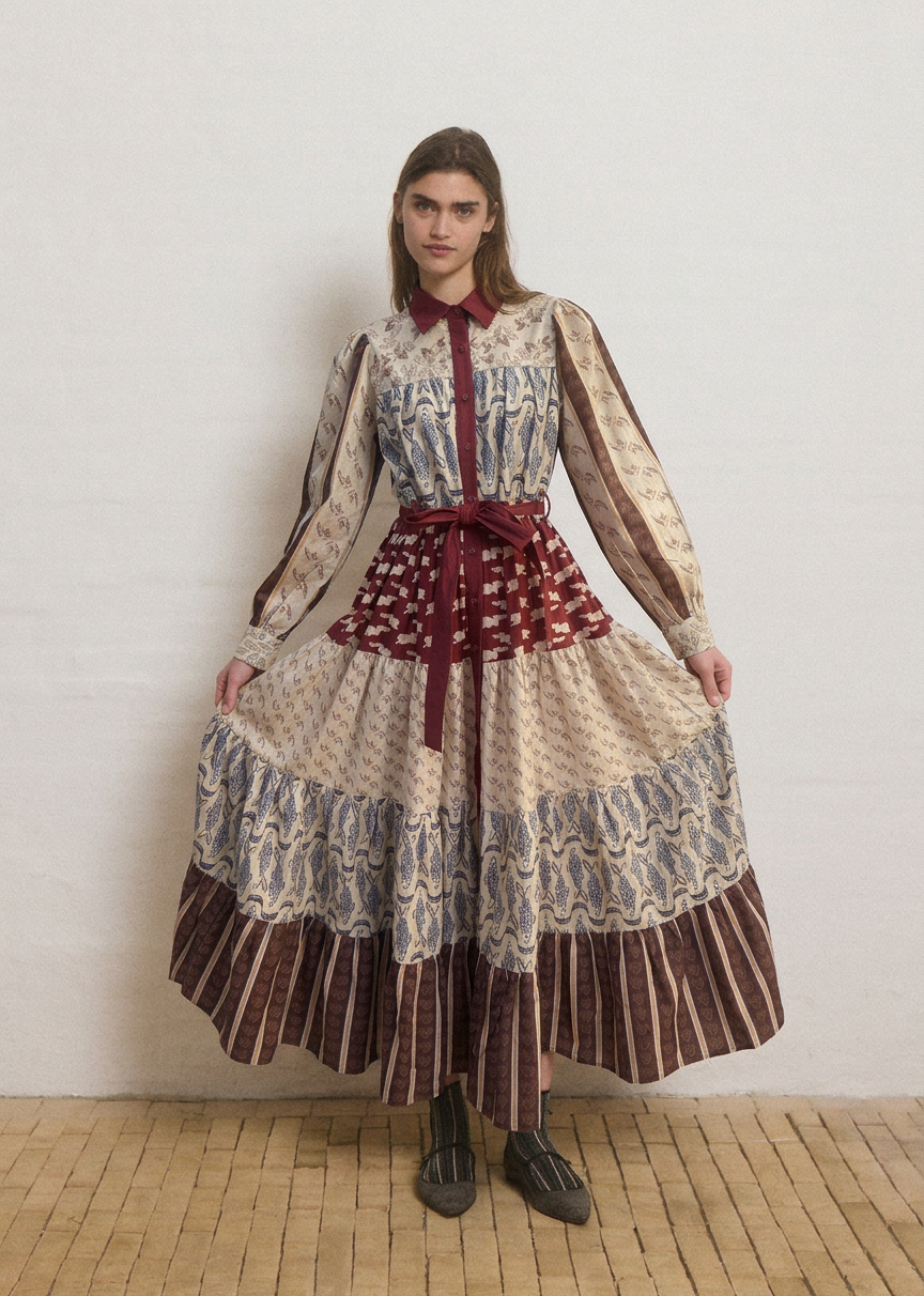 Helmstedt IBEN DRESS Dresses Multi Print - Patchwork of Dreams