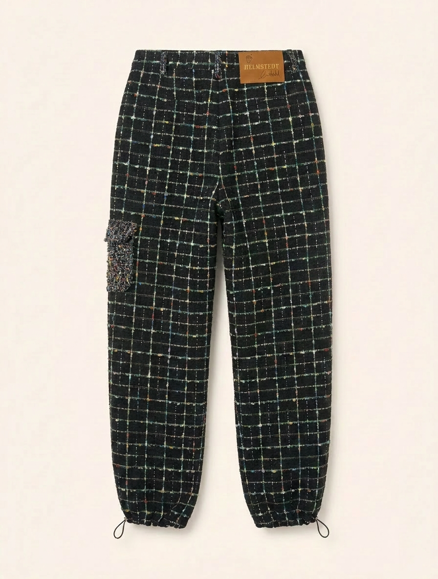 Helmstedt KARLA PANTS Trousers Black Bouclé