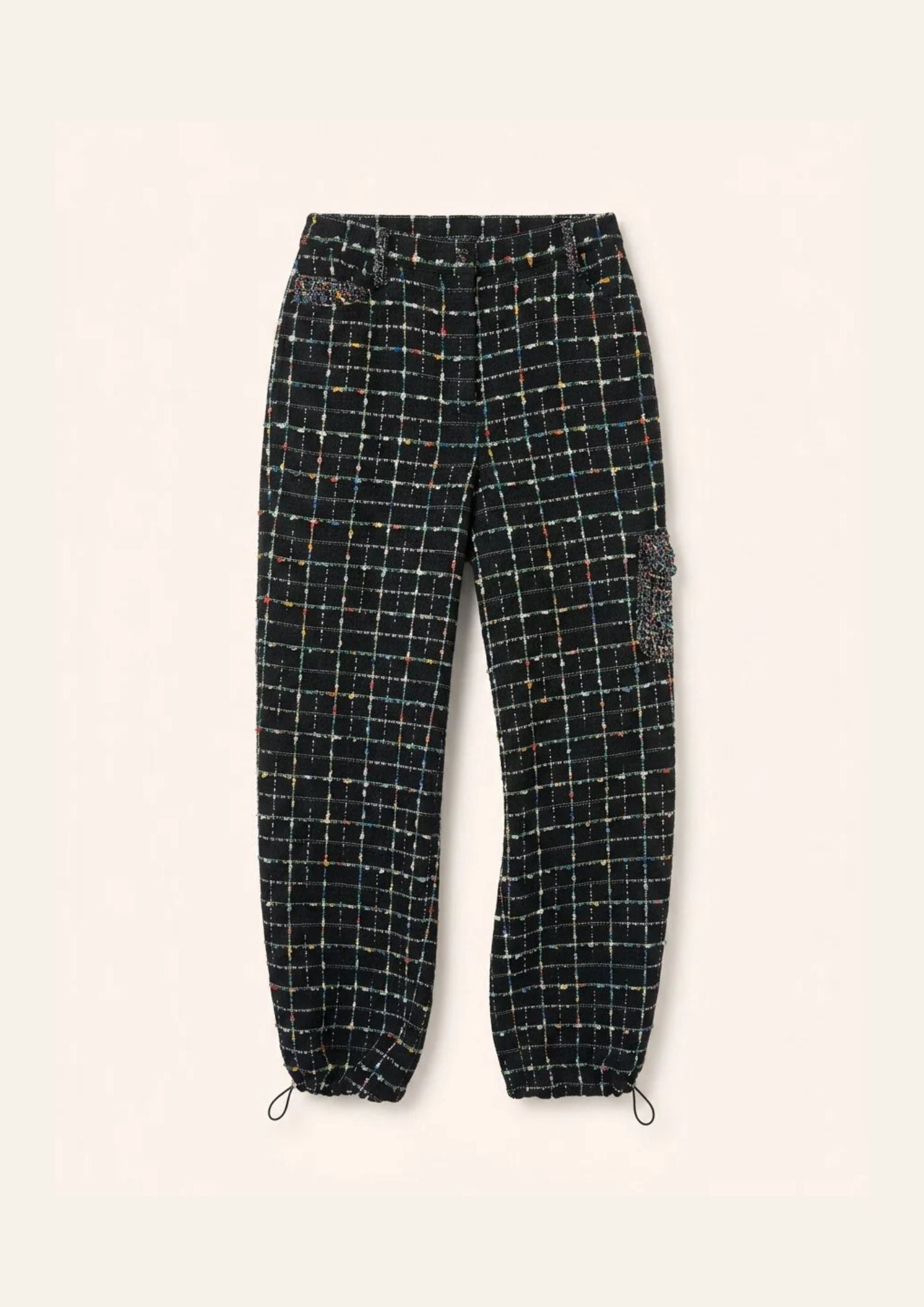 Helmstedt KARLA PANTS Trousers Black Bouclé