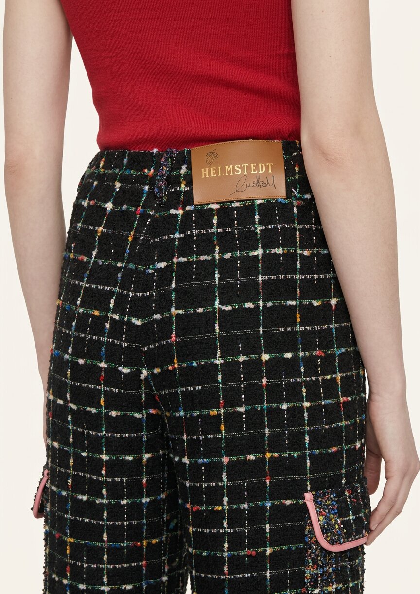 Helmstedt KARLA PANTS Trousers Black Bouclé