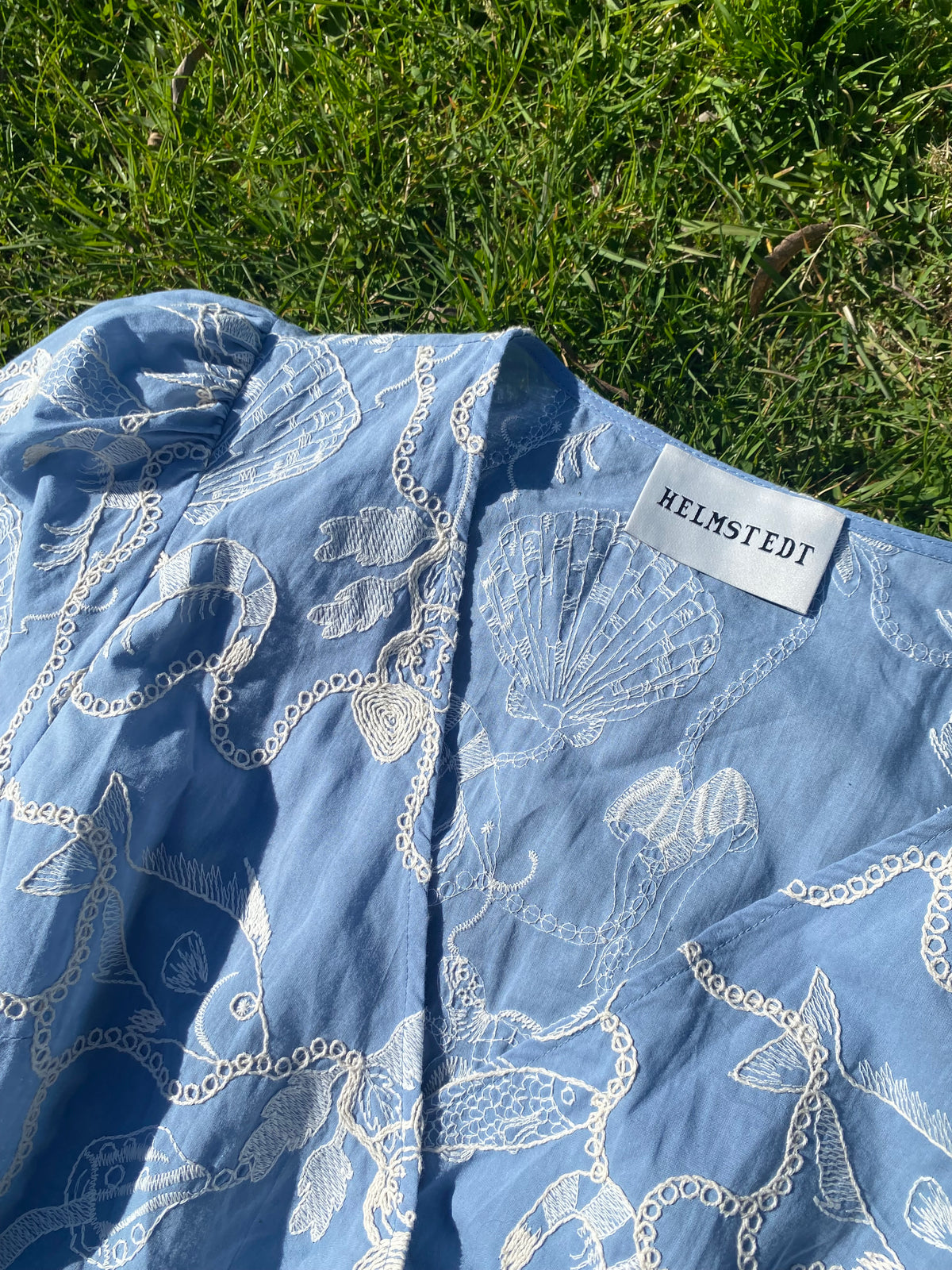 Helmstedt Klara Blouse Blouses Dusty Blue
