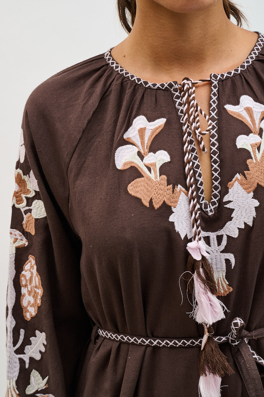 Helmstedt Monica Dress Dresses Brown
