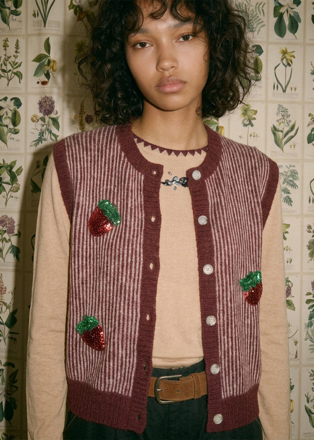 Helmstedt NAYA VEST Knitwear Striped Knit