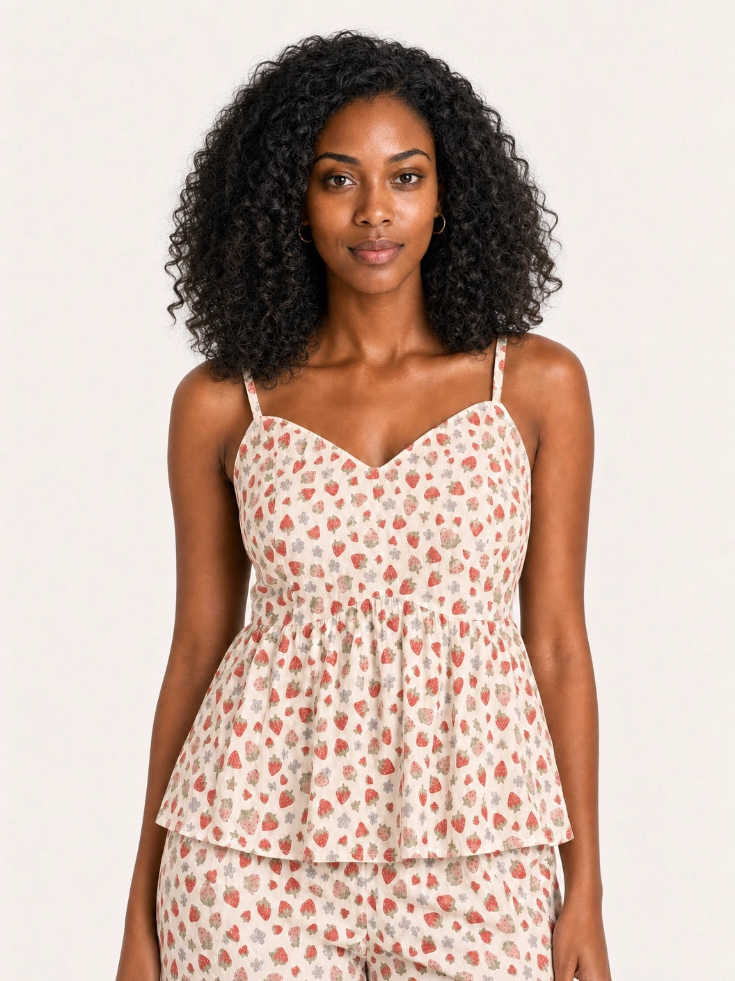 Helmstedt Olivia Top Tops Strawberry Print