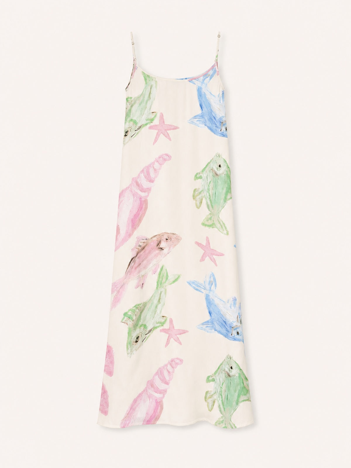Helmstedt Selma Dress Dresses Pastel Fish Print