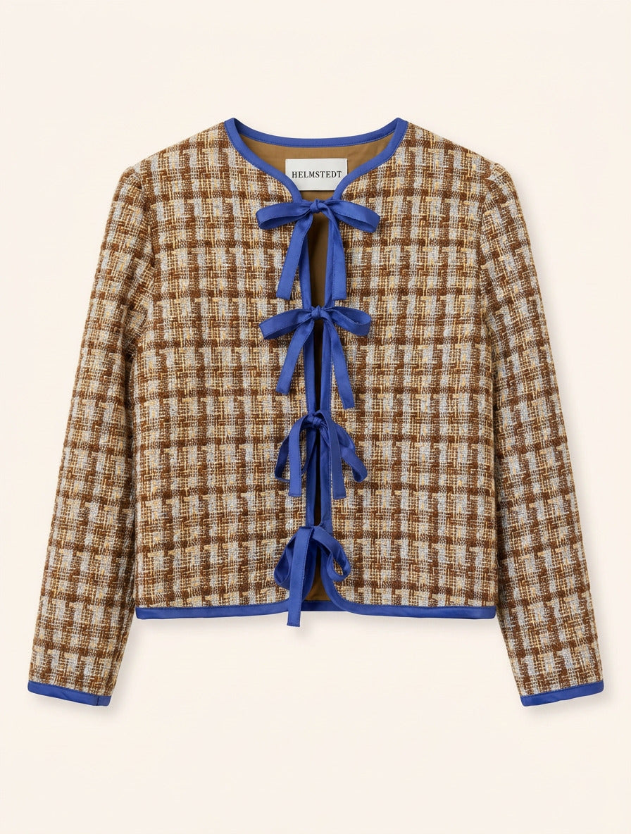 Helmstedt VERA CARDIGAN - TWEED Jackets Brown Tweed