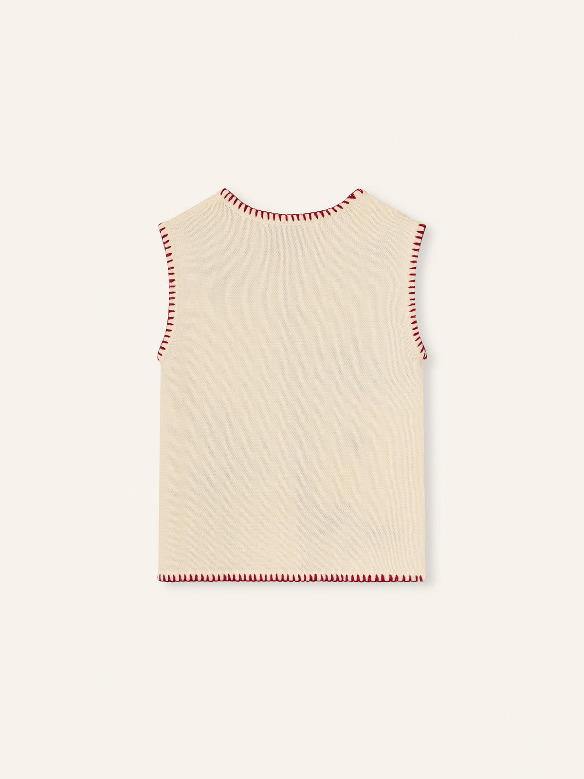 Helmstedt Vilda Vest Knitwear White
